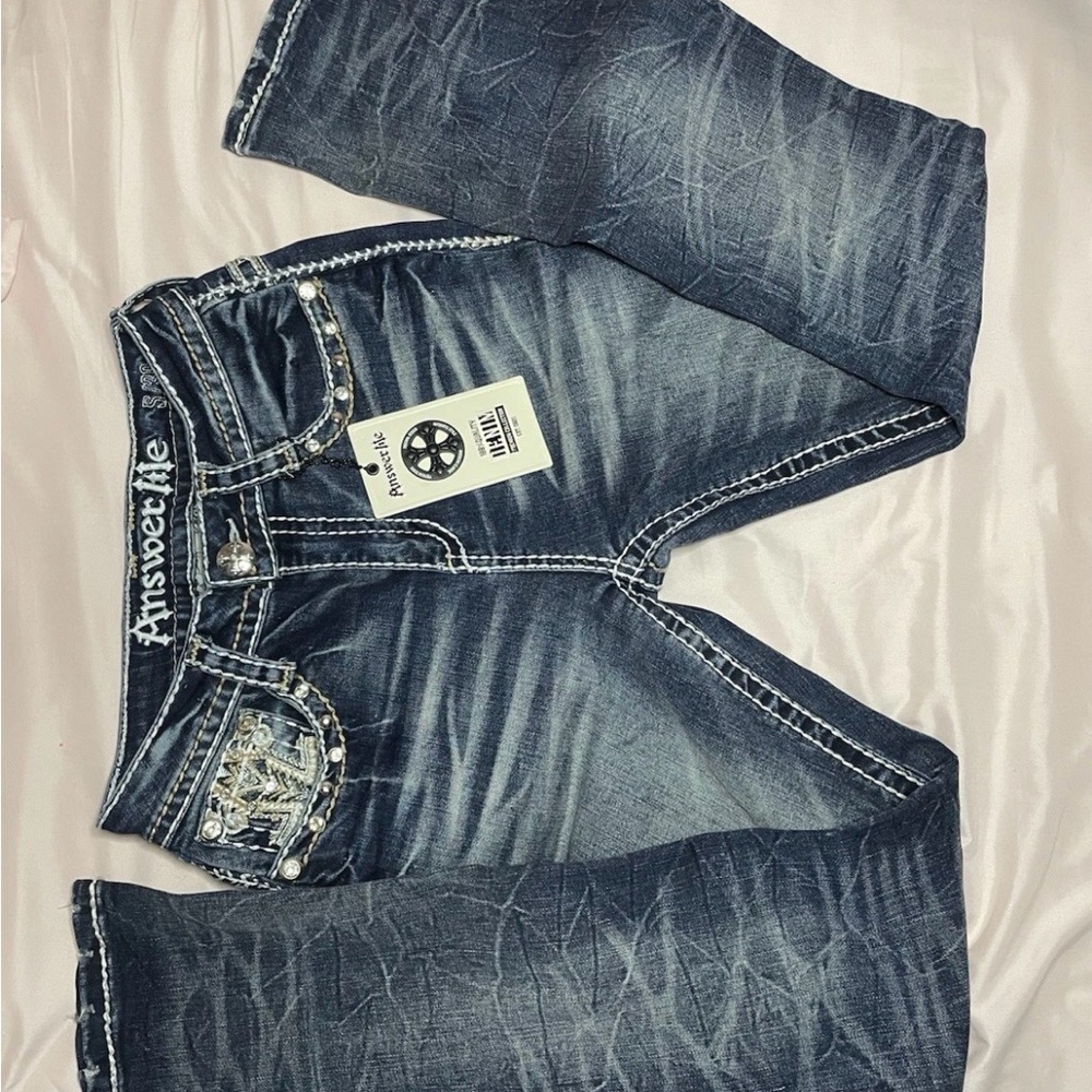 Women's Boot Cut Jeans - Dark Blue